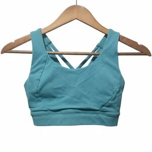 Lululemon Athletica Turquoise Sports Bra Size 2 Green Blue Removable Cups